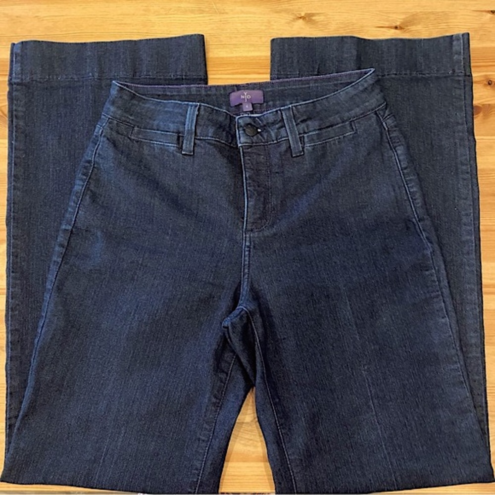 NYDJ Wide Leg Trouser Jeans Teresa  Dark Wash - Picture 4 of 16